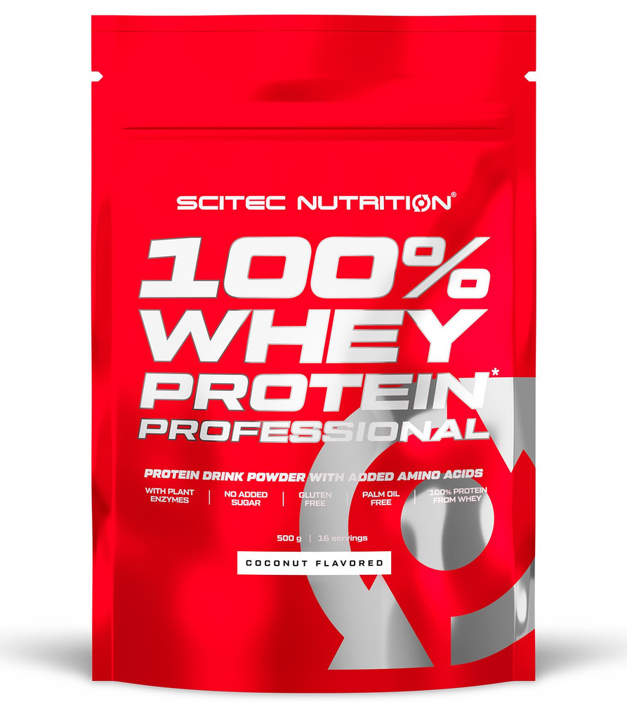 Протеин сывороточный Scitec Nutrition 100% Whey Protein Professional 500 г кокос  #1