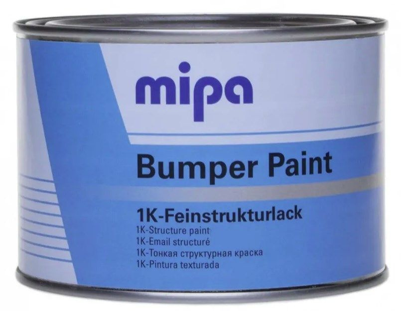 Краска структурная для бампера Mipa Bumper Paint 0,5л. СЕРАЯ #1