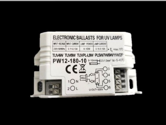  Электронный балласт (ЭПРА) PW12-180-10 для UVC 7W 254nm 2G7 H-обр #1