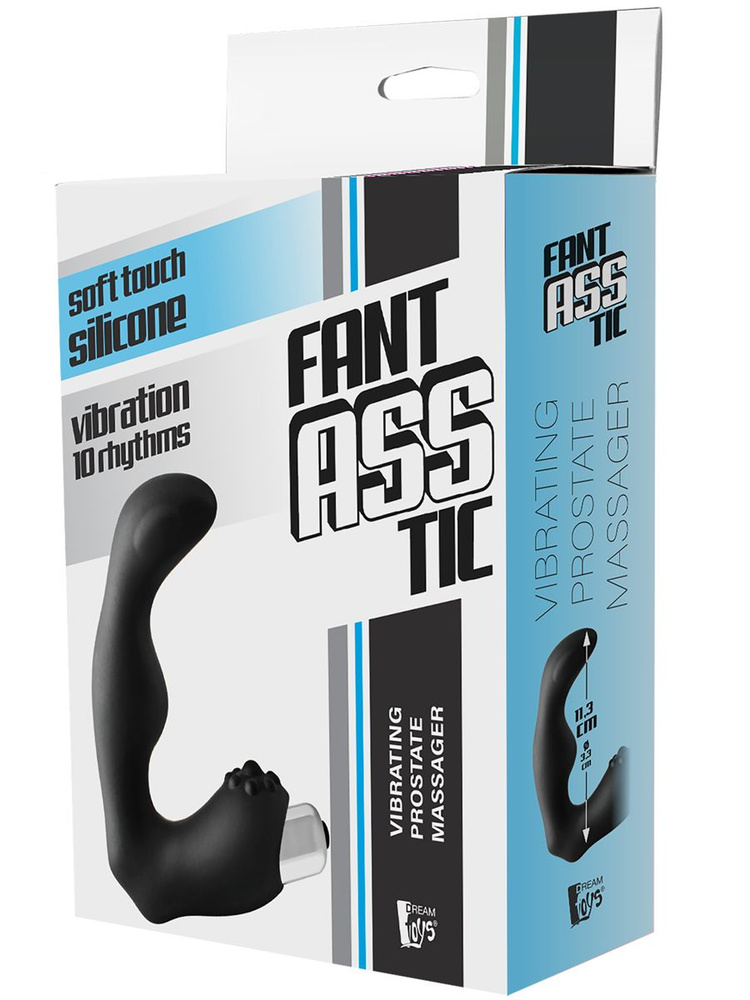 Мужской анатомический вибростимулятор простаты "FANTASSTIC VIBRATING PROSTATE MASSAGER" 10см  #1