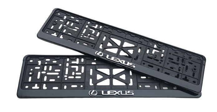 Рамка для номера автомобиля Lexus комплект  2шт #1