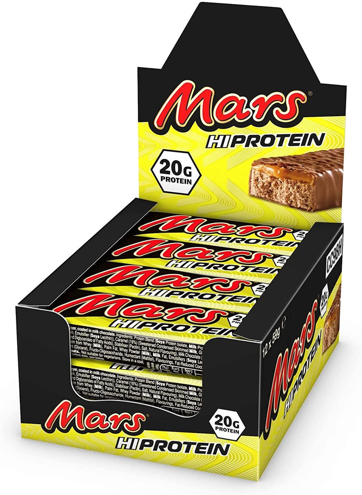 Mars Hi Protein шоколадные протеиновые батончики 59гр х 12шт #1