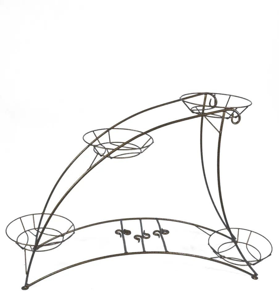 Подставка металлическая цветочная Дуга 4 горшка (Планета Садовод)  #1