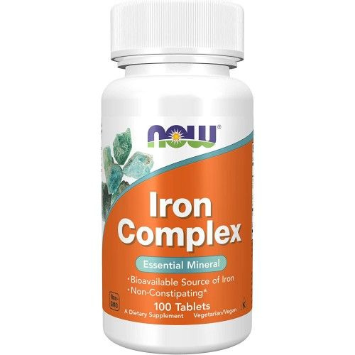 Железо Iron Complex 100 табл NOW #1