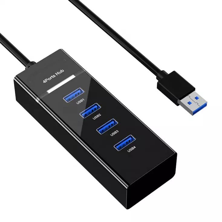 USB HUB разветвитель 4 порта USB 2.0 F, 1.2 м, KS-is #1