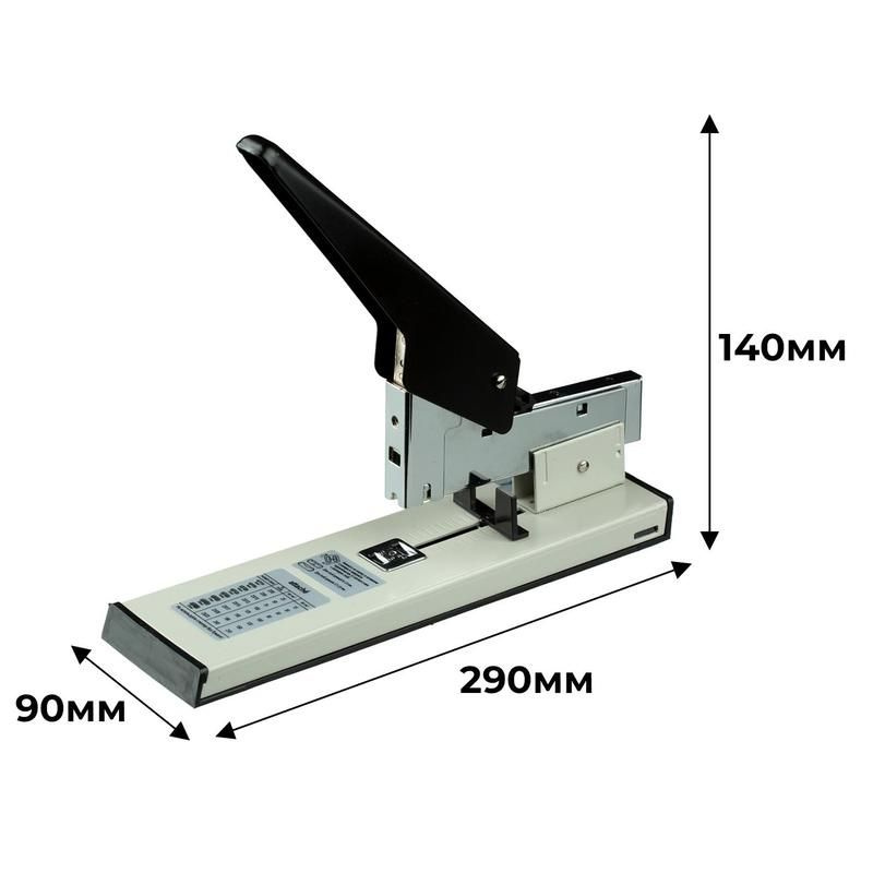 Степлер мощный Economy до 210 листов,№23/6-23/23, цвет черный 1 шт  #1