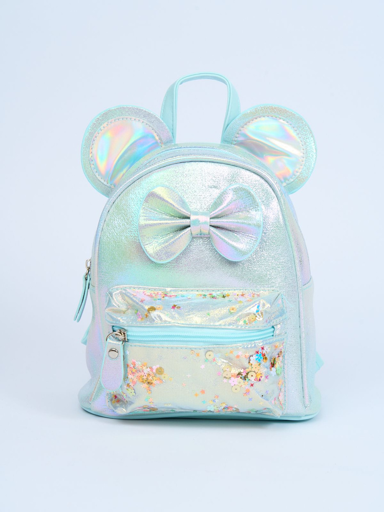 Рюкзак дошкольный ранец детский для девочки голубой #1