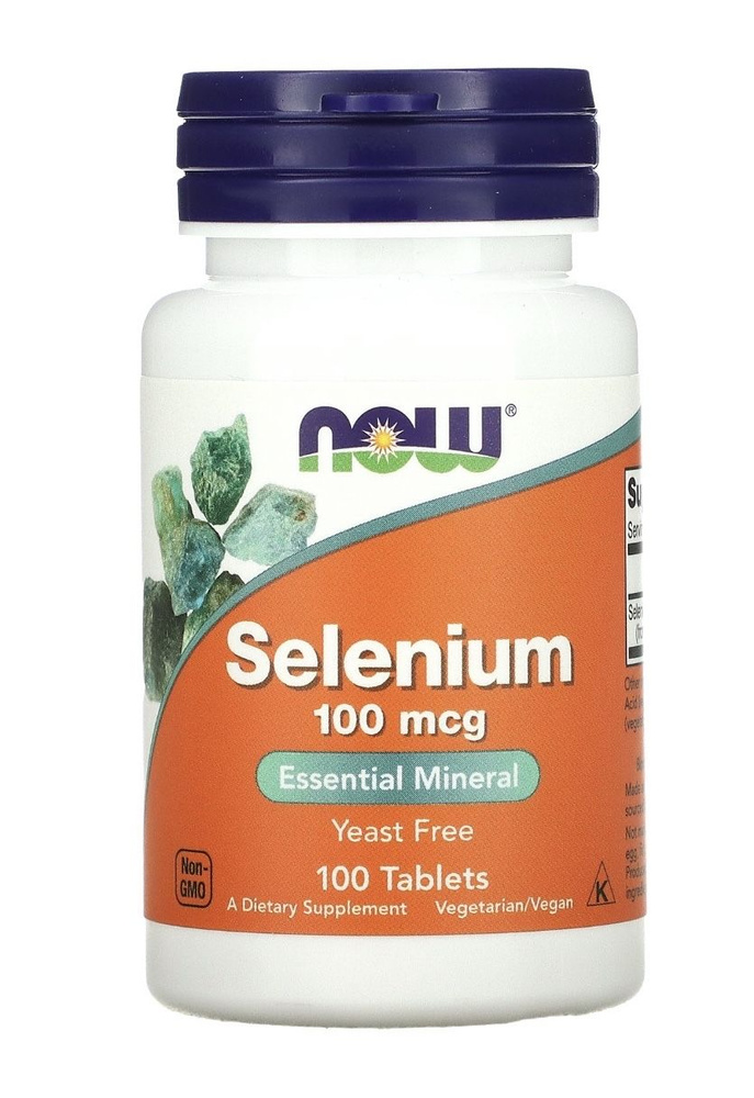 Селен нау фудс, Selenium Now Foods, 100 мг, 100 таблеток #1