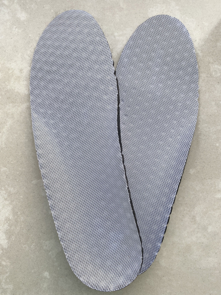 Стельки для обуви анатомичные дышащие перфорированные EVA (серые) размер 36 (1 пара)  #1