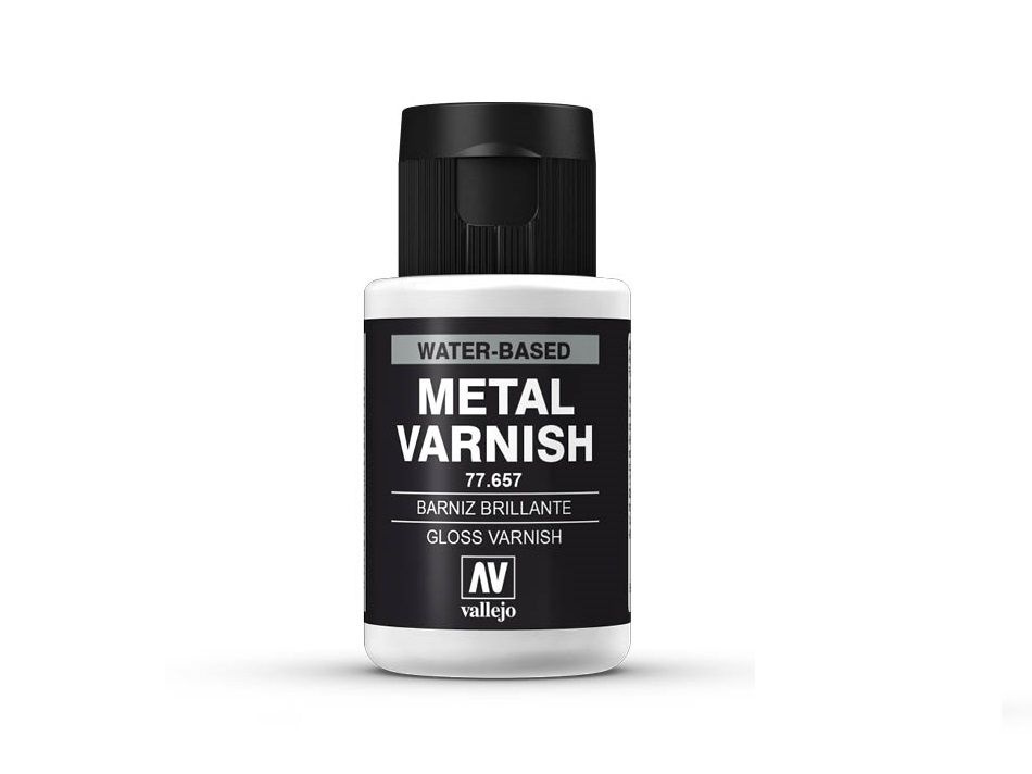 Краска акриловая Vallejo METAL COLOR 750-32ML. GLOSS METAL VARNISH #1