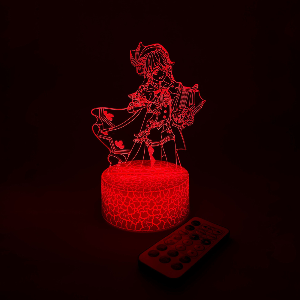 LED 3D ночник Геншин Импакт Венти "Genshin Impact" #1