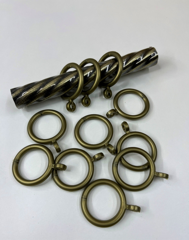 Кольца для трубы пластик d 16/19 мм, 10 штук, антик, внутр. диам. 28.5mm, внешн. 38mm  #1
