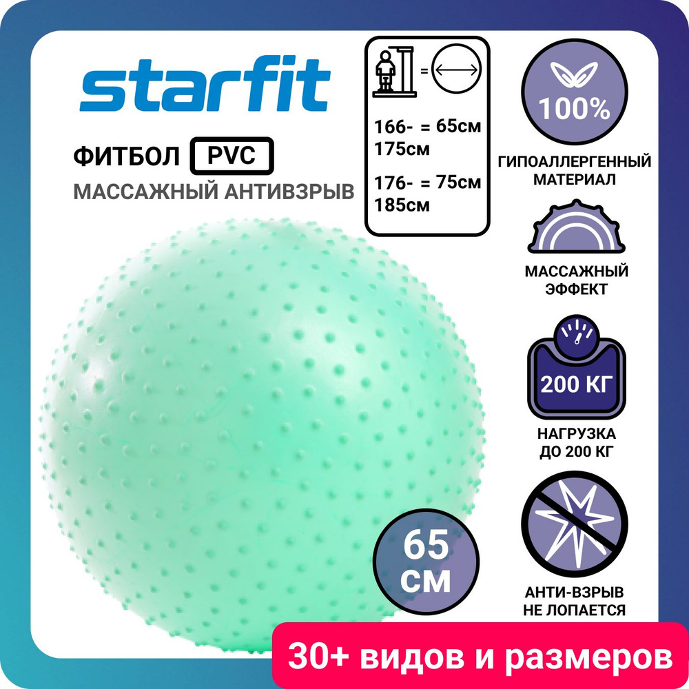 Starfit Фитбол, 1300 г #1