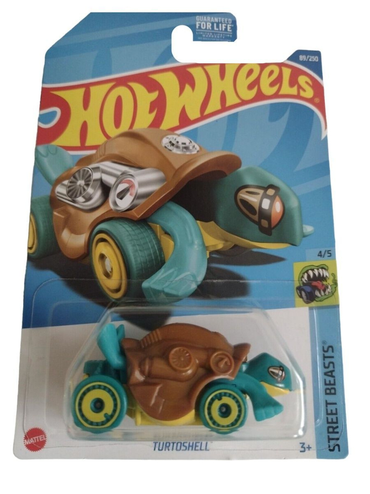 HCX05 Машинка металлическая игрушка Hot Wheels коллекционная модель TURTOSHELL коричневый/бирюзовый  #1