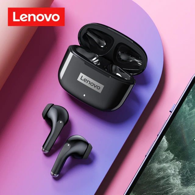 Беспроводные наушники Lenovo LP40 Pro (черные) TWS Bluetooth 5.1 #1