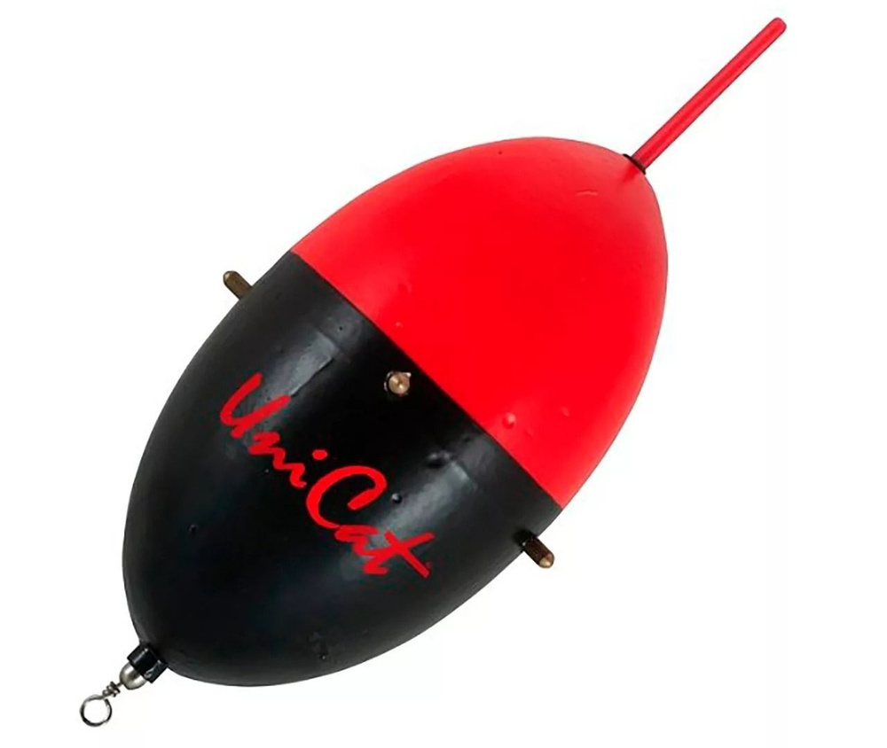 Поплавок для ловли сома 300 г Черно-Красный Uni Cat (Юни Кэт) - Quad Rattle Float Black and Red, 1 шт #1