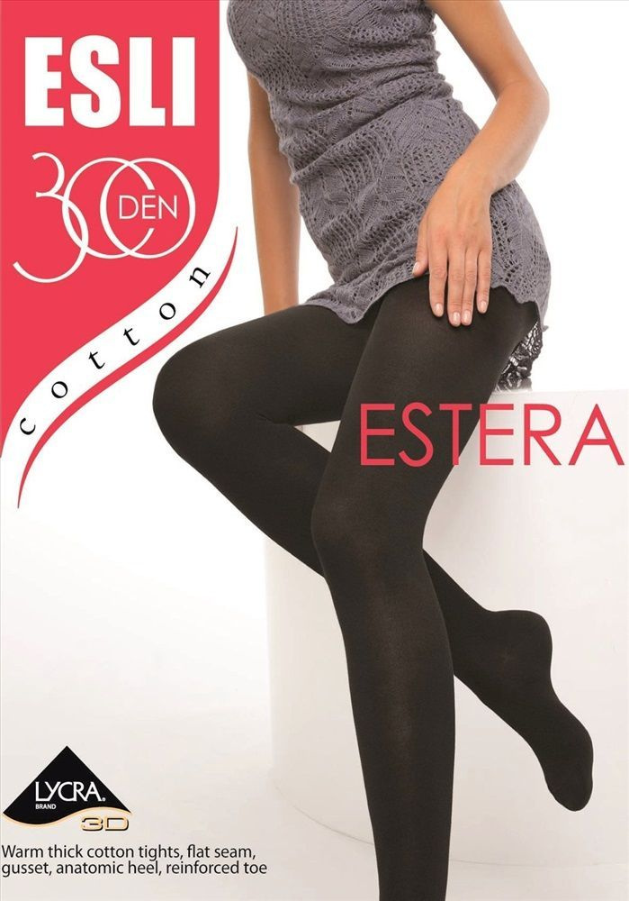 Колготки ESLI Cotton, 300 ден, 1 шт #1