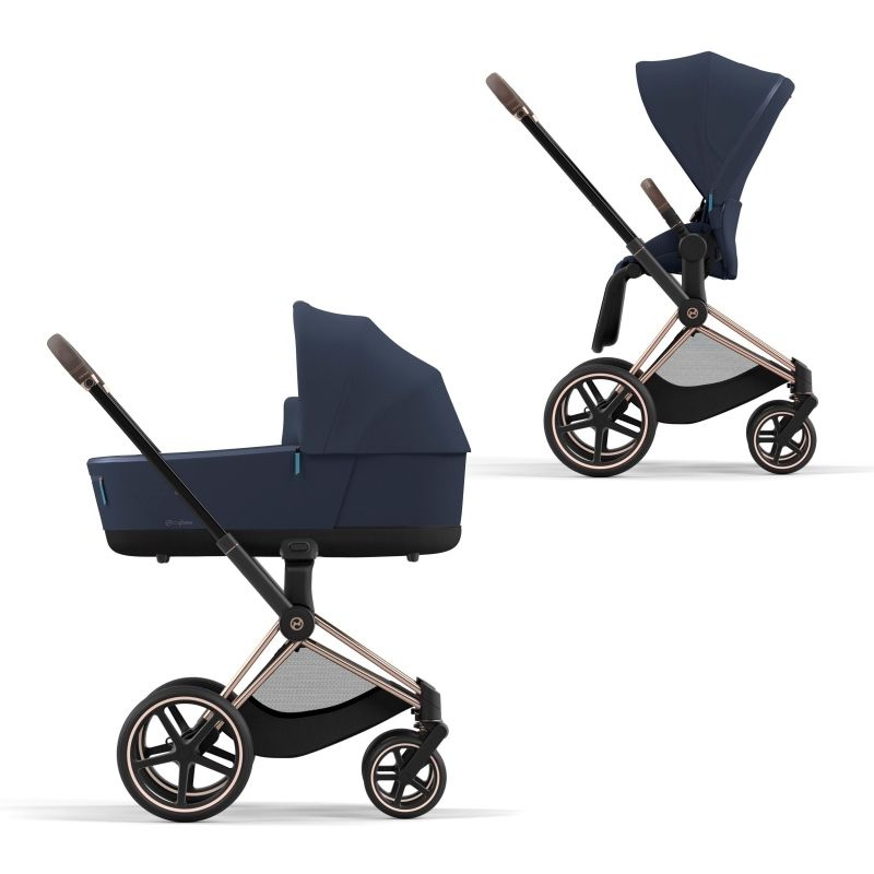 Cybex Priam IV Коляска 2 в 1, шасси IV Rosegold/Nautical Blue #1