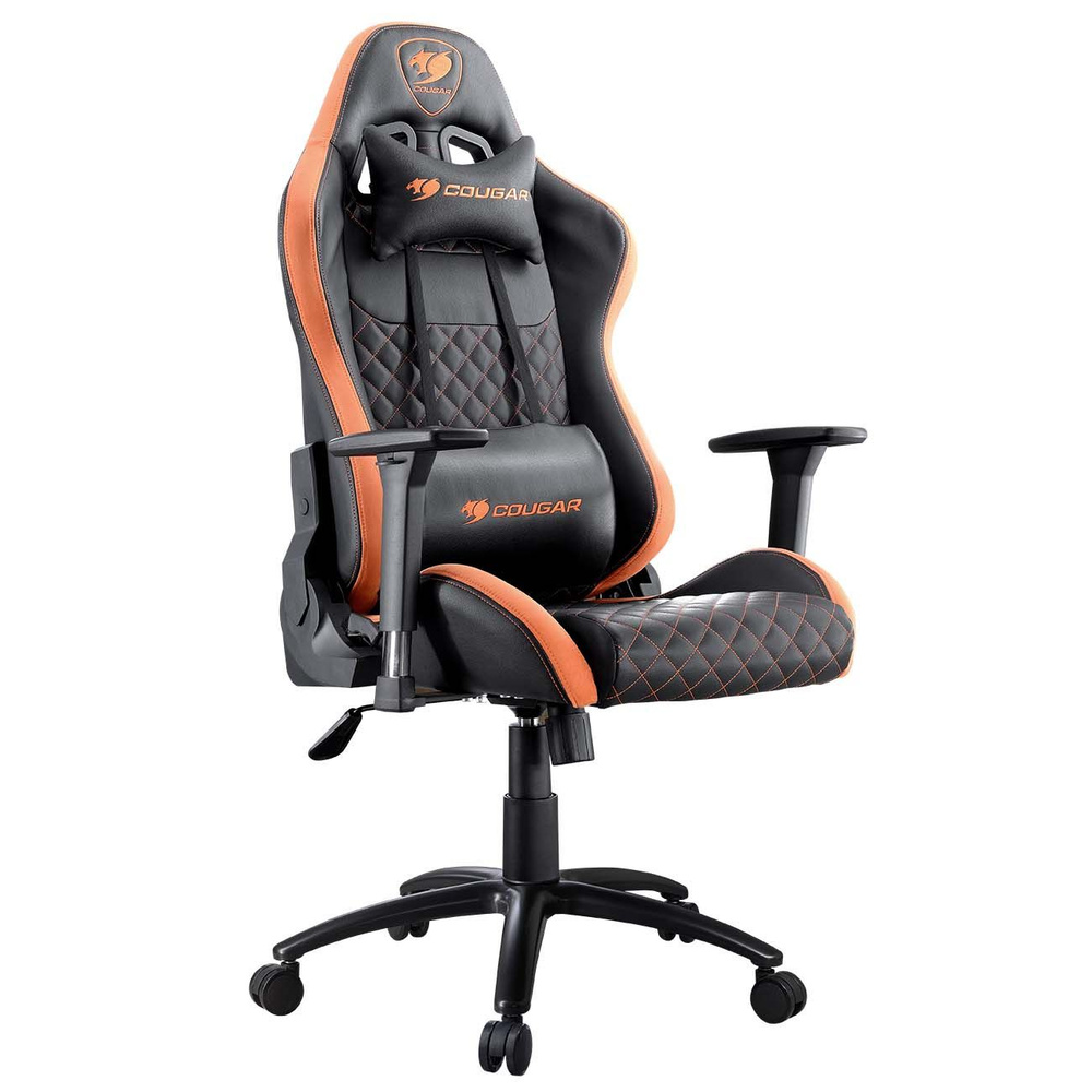 COUGAR Игровое компьютерное кресло, черный, оранжевый #1