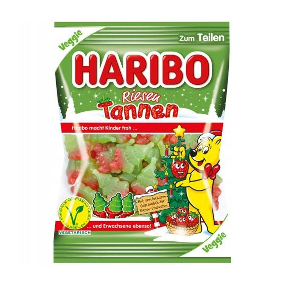 Мармелад жевательный Haribo Christmas Riesen Tannen/Мармелад Харибо рождественские гигантские ели 200гр #1