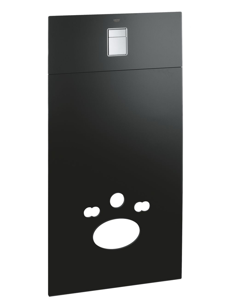 Стеклянный модуль для унитаза с панелью смыва GROHE Skate Cosmopolitan, черный (39374KS0)  #1