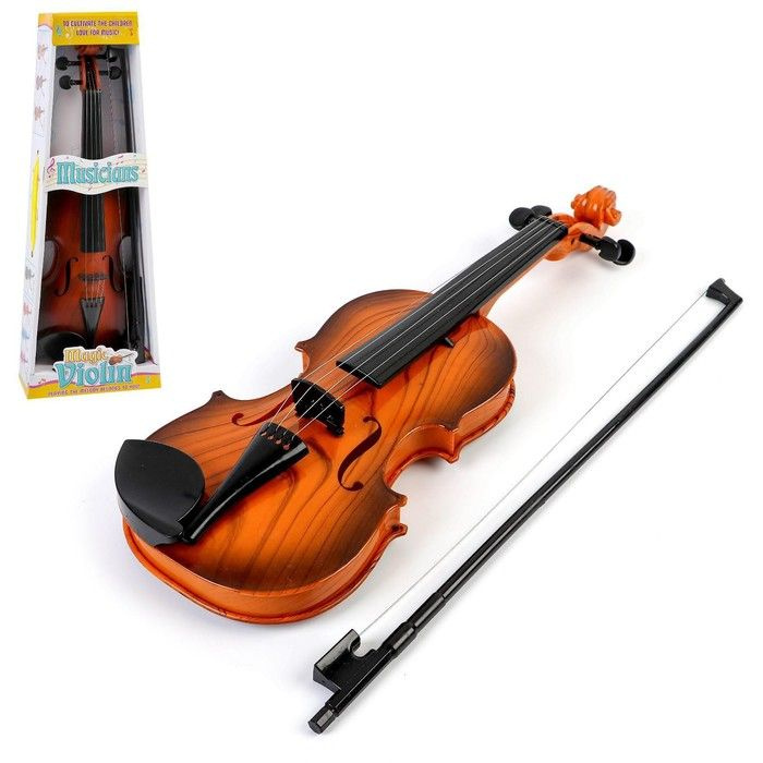 Игрушка музыкальная "Скрипка. Маэстро", звуковые эффекты, цвет коричневый / 7871392  #1