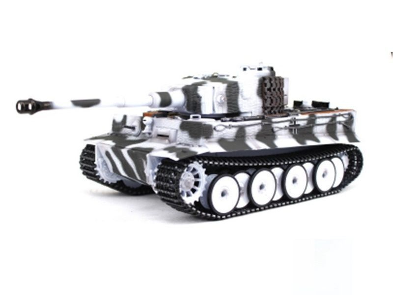 Радиоуправляемый танк Taigen Tiger 1 Германия, поздняя версия V3 2.4G RTR, 1/16, зимний камуфляж  #1