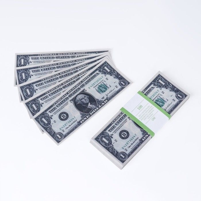 Набор сувенирных денег "1 доллар", 2 набора #1