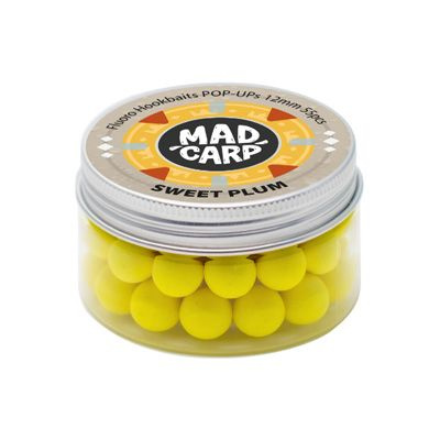 Бойлы плавающие (попапы) Mad Carp Fluoro Pop-Up 12 мм Sweet Plum #1