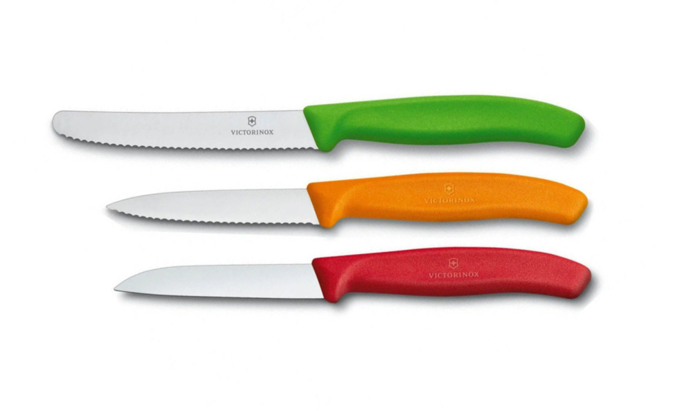 Набор из 3-х ножей для овощей VICTORINOX Swiss Classic: нож 11 см, два ножа 8 см, в картонной коробке, #1
