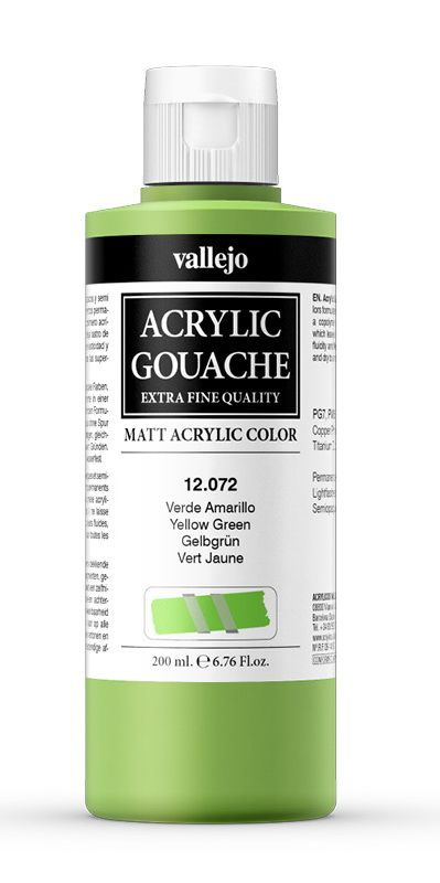 Акриловая гуашь Vallejo Желто-зеленый 200мл #1