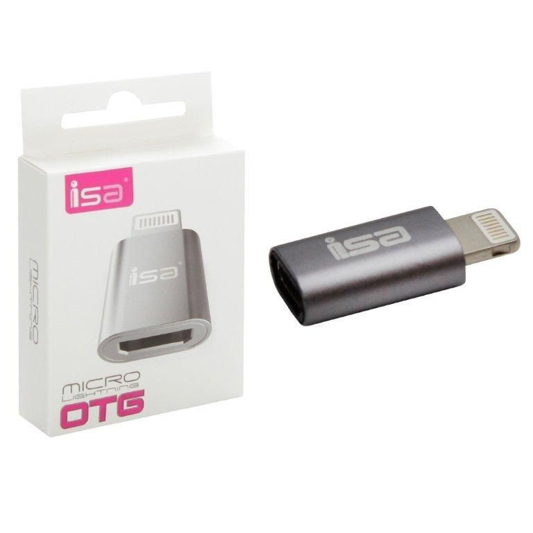 Переходник Micro USB на Lightning P-05 ISA #1