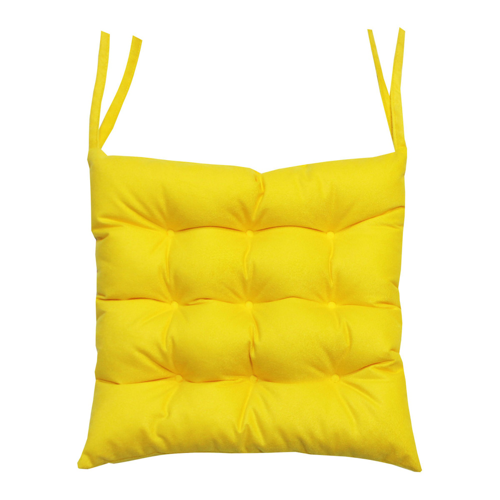 Подушка для сиденья МАТЕХ ARIA LINE 42х42 см. Цвет желтый, арт. 60-093  #1