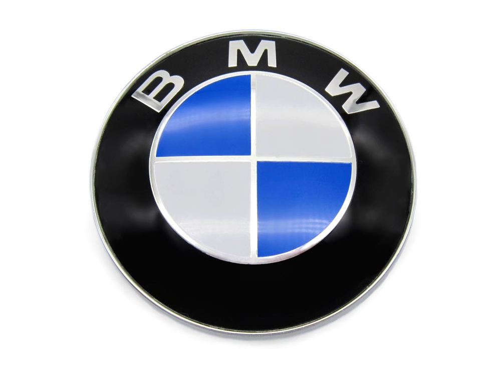 Эмблема значок БМВ (BMW) на капот и багажник 82 мм, 1 шт. #1