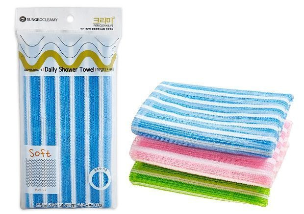 SUNG BO CLEAMY Мочалка для душа (28х90) Daily Shower Towel #1