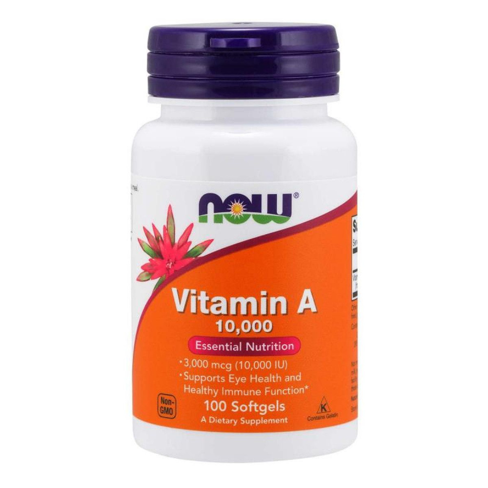 Now foods Vitamin A 10000 IU 100 капс #1