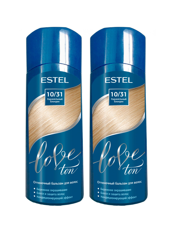 Estel Оттеночный бальзам для волос LOVE TON, 10/31 Карамельный блондин (набор, 2шт.)  #1