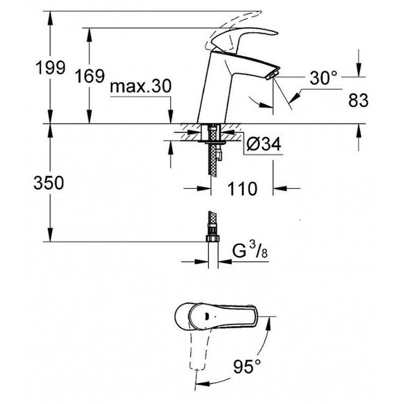 Смеситель для душа Grohe Essence 24092DA1 Теплый закат глянец #1