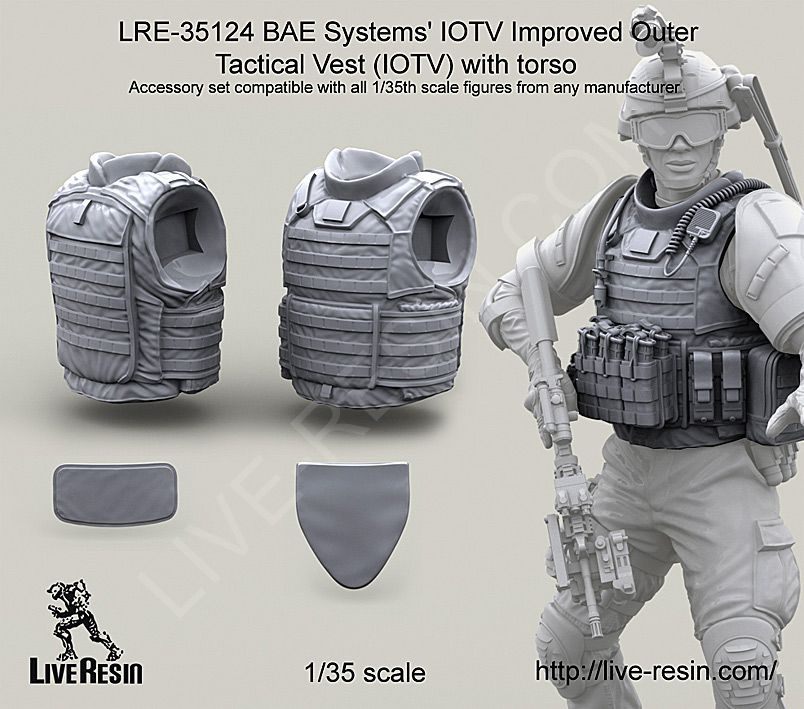 Live Resin LRE35124 Бронежилет BAE Systems' IOTV Improved Outer Tactical Vest (IOTV) с торсом  #1