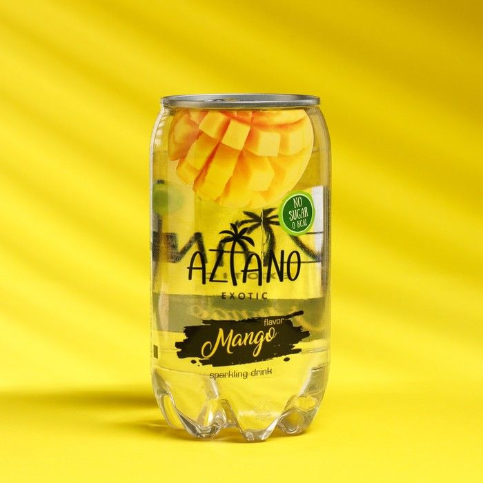 Вода газированная Aziano, манго, 350 мл #1