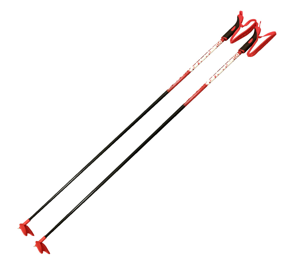 Палки лыжные стеклопластиковые Brados XT Tour (красный) 135см #1