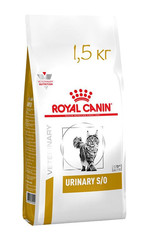 Royal Canin Urinary S/O Корм Сухой для кошек, при заболеваниях мочевыделительной системы 1,5 кг  #1