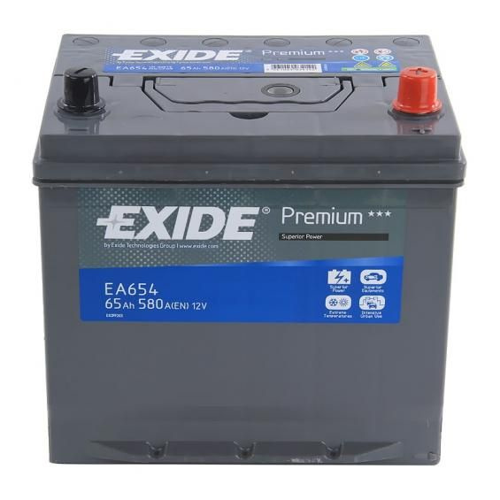 Аккумулятор автомобильный Exide Premium EA654 (65 A/h), 580A R+ #1