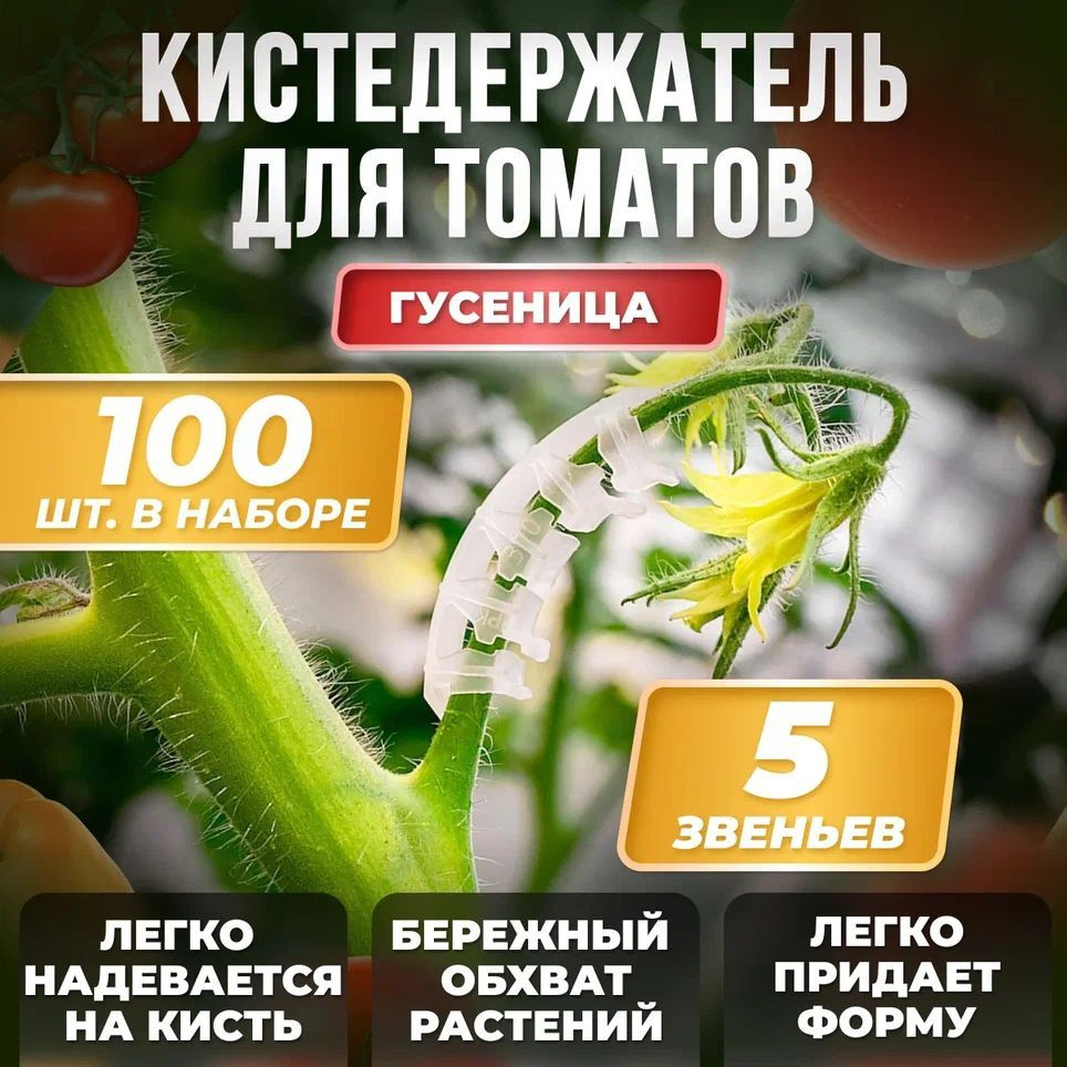 Кистедержатель для томатов улитка 100 шт Китай #1