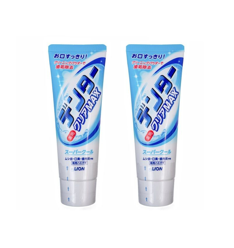 Японская зубная паста для защиты от кариеса с микро-пудрой Lion Dentor Clear MAX Natural Spearmint супер-освежающий #1