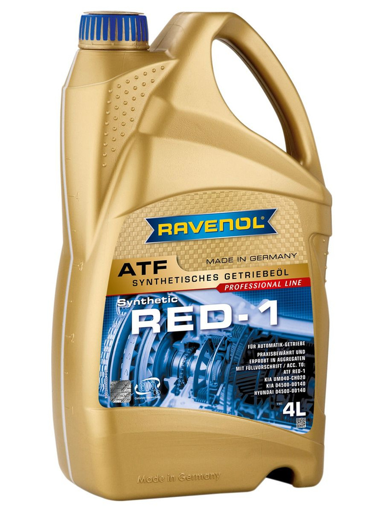 Масло АКПП RAVENOL ATF RED-1, 4 литра #1