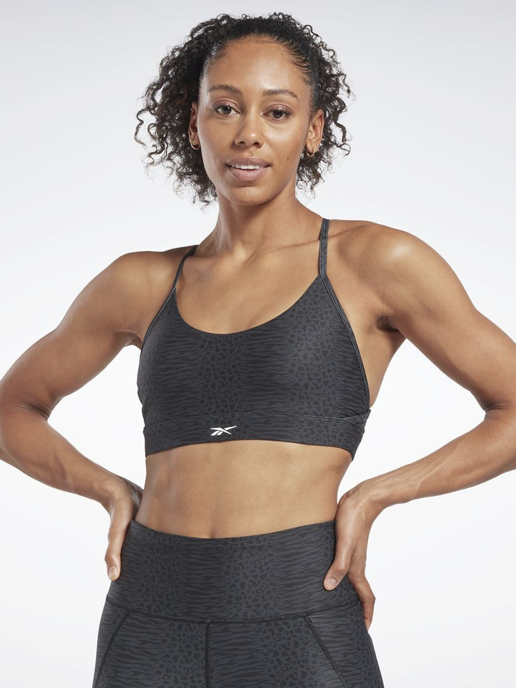 Топ-бра Reebok Lux Strappy Bra Aop Ms #1