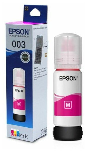 Чернила Epson 003 (C13T00V398), пурпурный, оригинальные #1