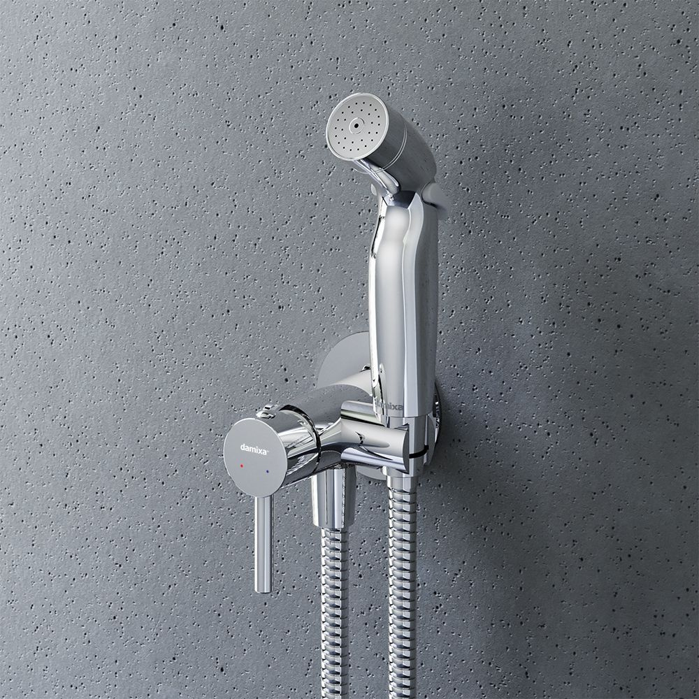 Гигиенический душ со смесителем Damixa Option 211000000 с держателем, шланг с защитой от перекручивания, #1