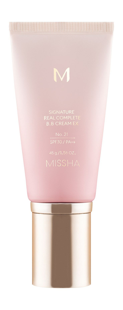 MISSHA М Signature Real Complete BB Cream EX Тональный BB крем для лица SPF30/PA, 45 г, 21 Light beige #1